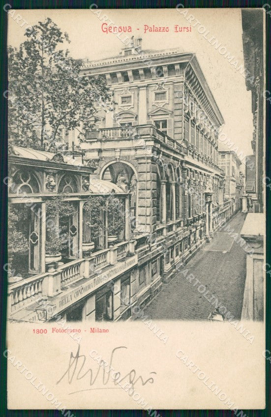 Genova Città Palazzo Tursi cartolina WX3012 – fronte