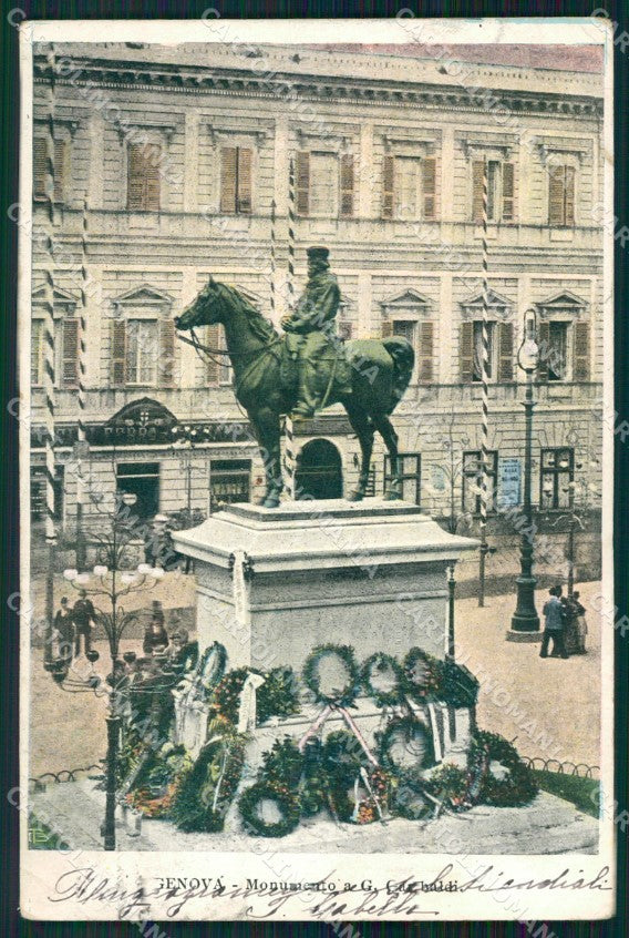 Genova Città Garibaldi PIEGHINA cartolina WX3013 – fronte