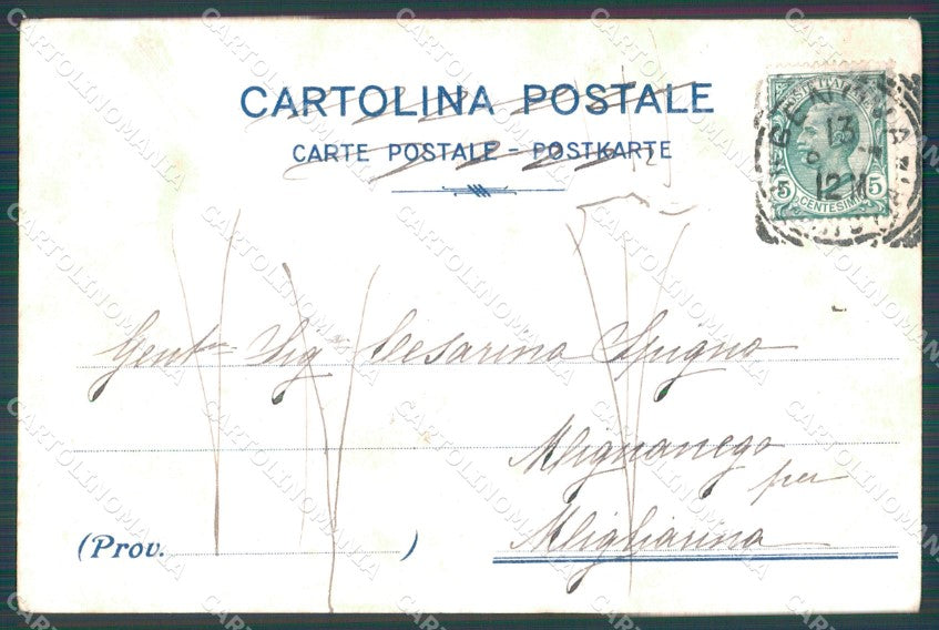 Genova Città Garibaldi PIEGHINA cartolina WX3013 – retro