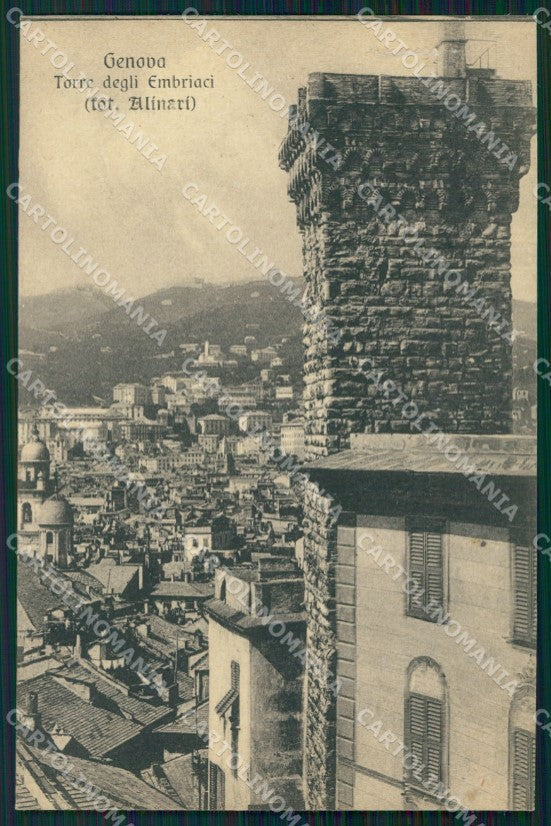 Genova Città Torre degli Embriaci cartolina WX3015 – fronte