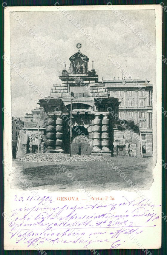 Genova Città Porta Pila cartolina WX3017 – fronte