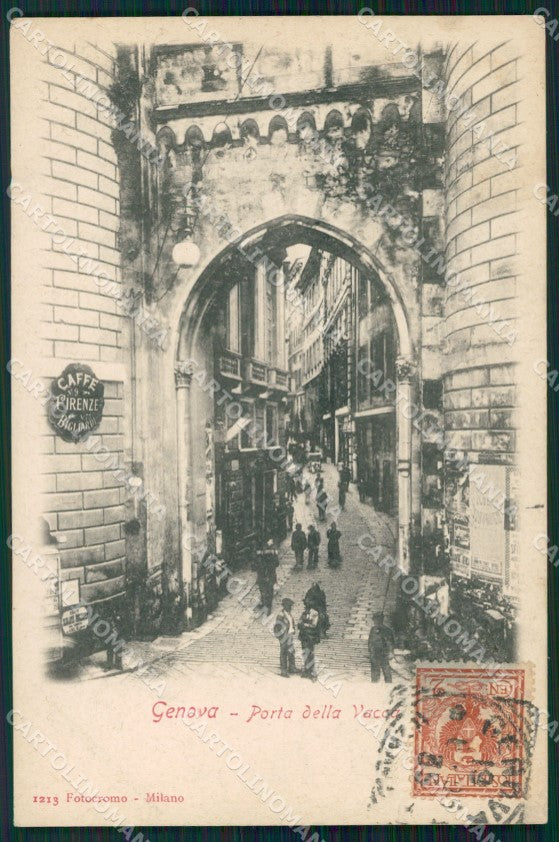 Genova Città Porta Dei Vacca cartolina WX3020 – fronte