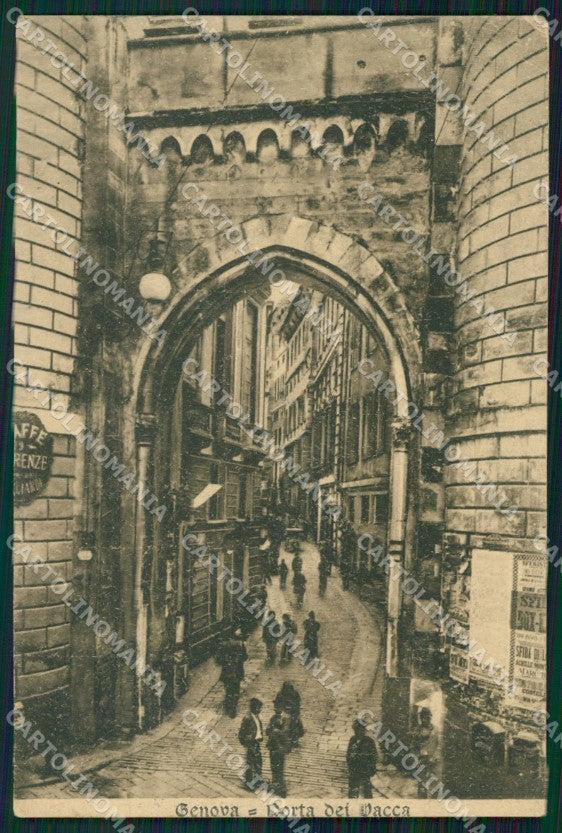 Genova Città Porta Dei Vacca cartolina WX3021 – fronte