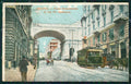 Genova Città Ponte Monumentale Tram Carretto PIEGA cartolina WX3034 – fronte