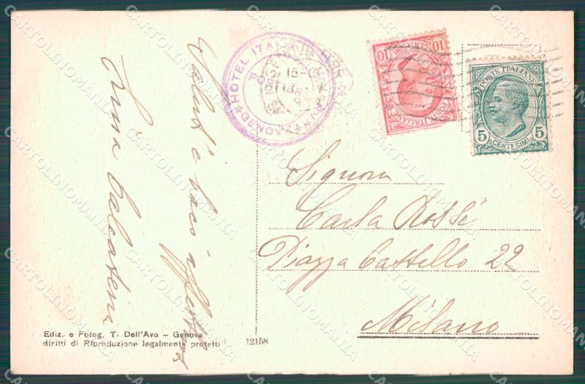 Genova Città Casa Cristoforo Colombo cartolina WX3044 – retro