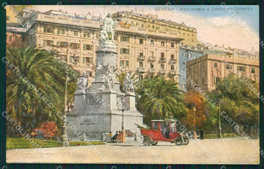 Genova Città Cristoforo Colombo Auto cartolina WX3052 – fronte