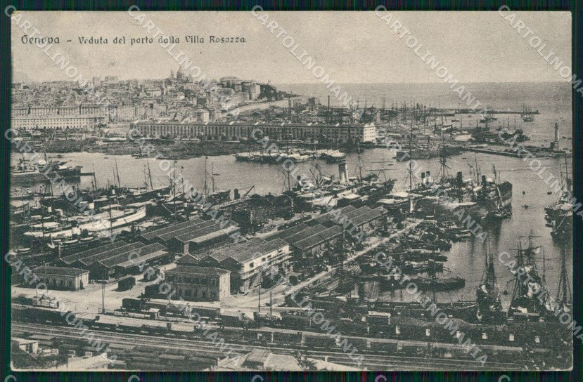Genova Città Porto cartolina WX3057 – fronte