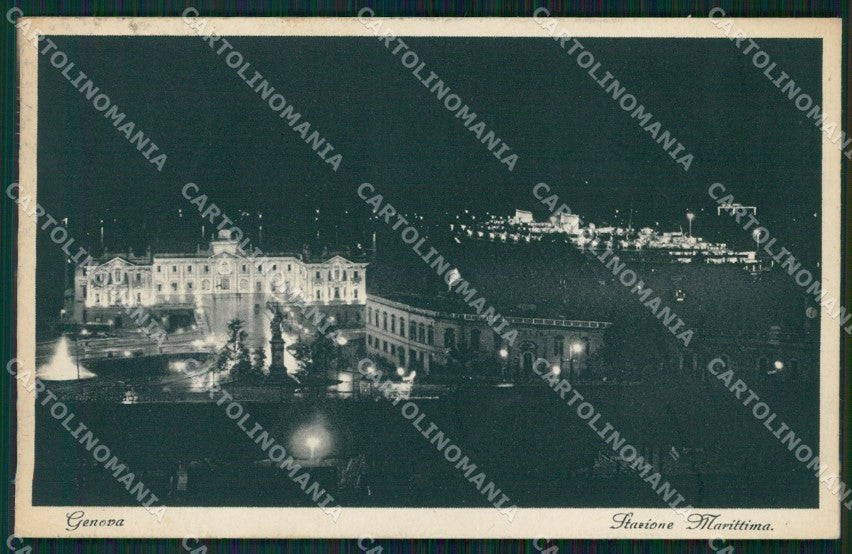 Genova Città Stazione Marittima cartolina WX3061 – fronte
