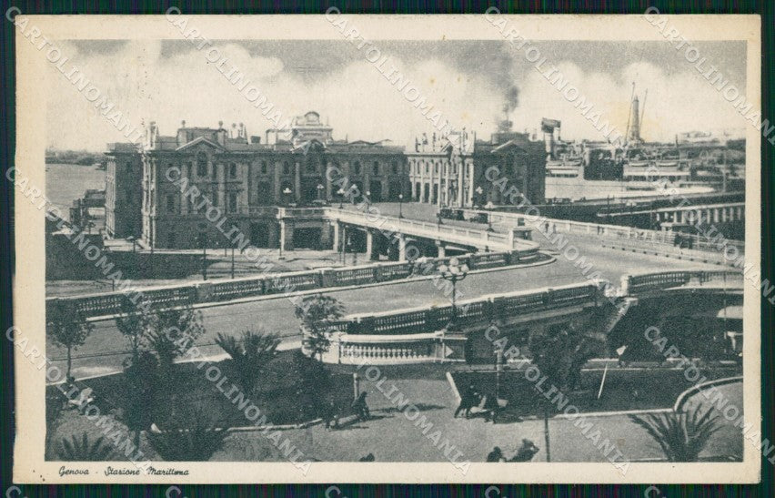 Genova Città Stazione Marittima cartolina WX3068 – fronte