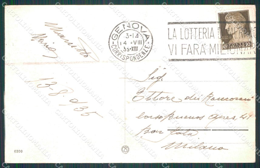 Genova Città Stazione Marittima cartolina WX3071 – retro