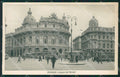Genova Città Piazza De Ferrari Tram cartolina WX3083 – fronte
