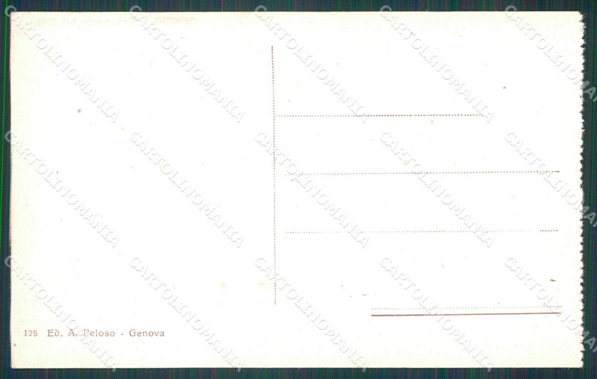 Genova Città Monumento dei Mille cartolina WX3084 – retro