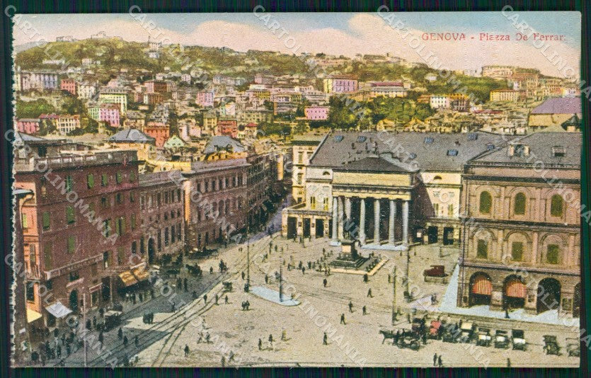 Genova Città Piazza De Ferrari cartolina WX3085 – fronte
