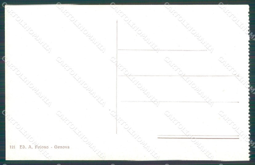 Genova Città La Lanterna cartolina WX3087 – retro