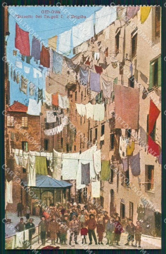 Genova Città Truogoli Santa Brigida cartolina WX3090 – fronte