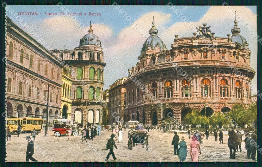 Genova Città Piazza De Ferrari cartolina WX3093 – fronte