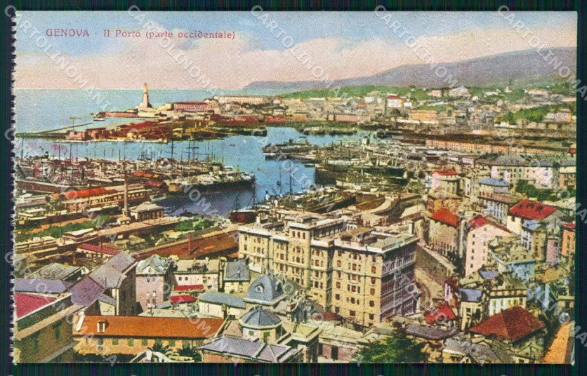 Genova Città Porto cartolina WX3094 – fronte