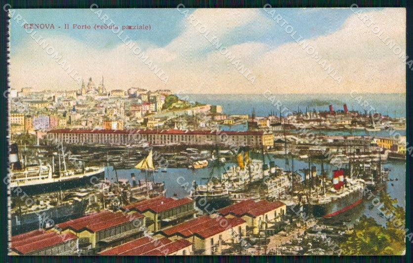 Genova Città Porto cartolina WX3095 – fronte