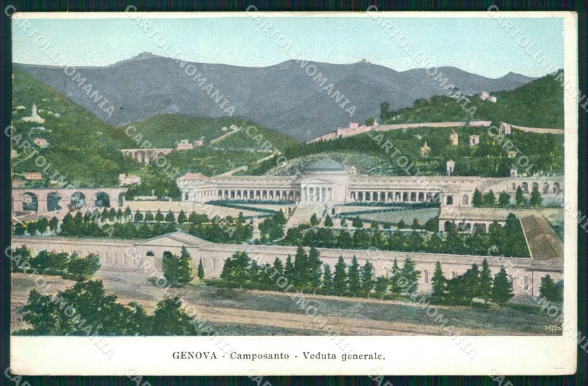 Genova Città Camposanto cartolina WX3097 – fronte