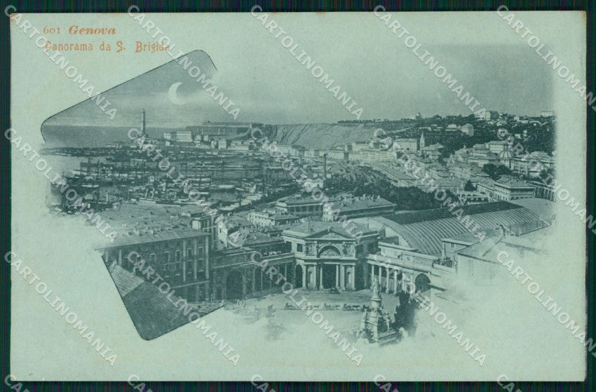Genova Città Santa Bigida Chiaro di Luna cartolina WX3099 – fronte