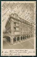 Genova Città Bristol Palace Hotel STRAPPINO PIEGATA cartolina WX3100 – fronte