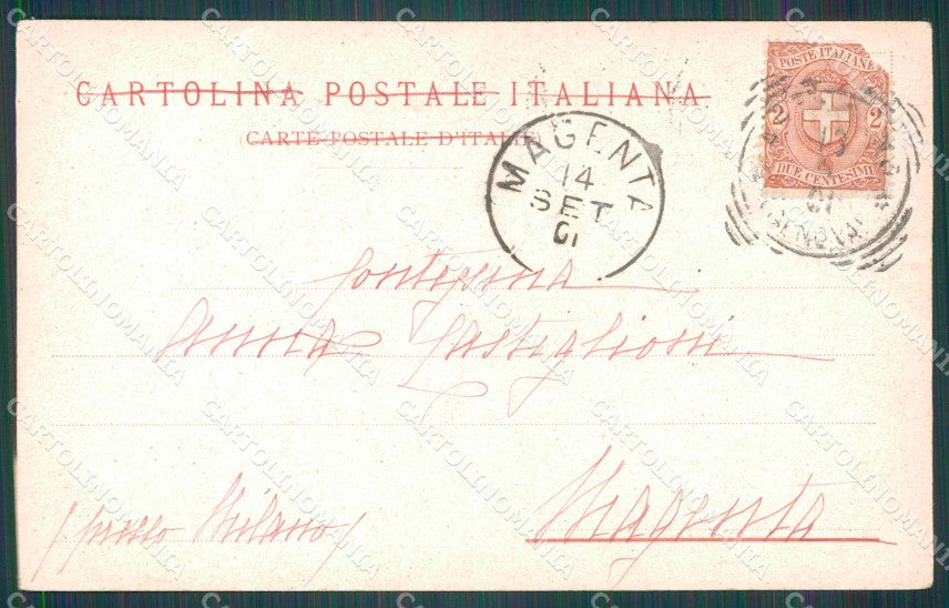 Genova Città Porta Dei Vacca PIEGHE cartolina WX3112 – retro