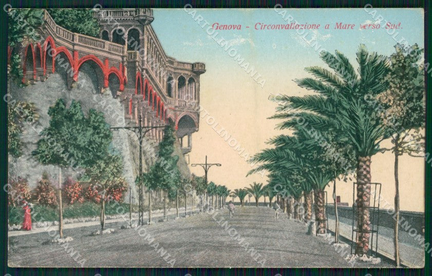 Genova Città Circonvallazione a Mare PIEGA cartolina WX3115 – fronte