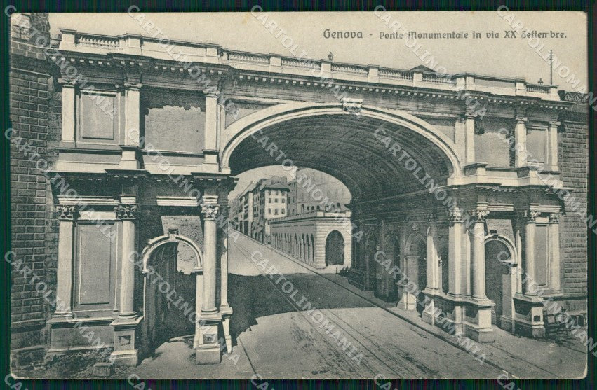 Genova Città Ponte Monumentale cartolina WX3133 – fronte