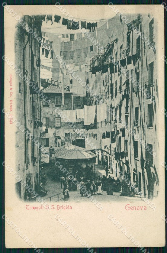Genova Città Truogoli Santa Brigida cartolina WX3135 – fronte