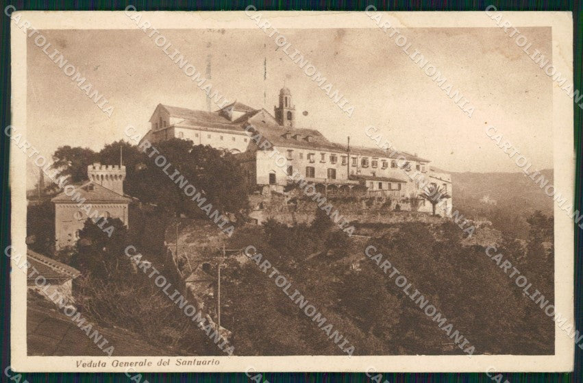 Genova Città Santuario N S del Monte ABRASA cartolina WX3145 – fronte