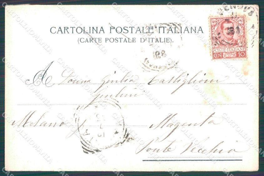 Genova Città Chiesa Santissima Annunziata Carrozza cartolina WX3149 – retro