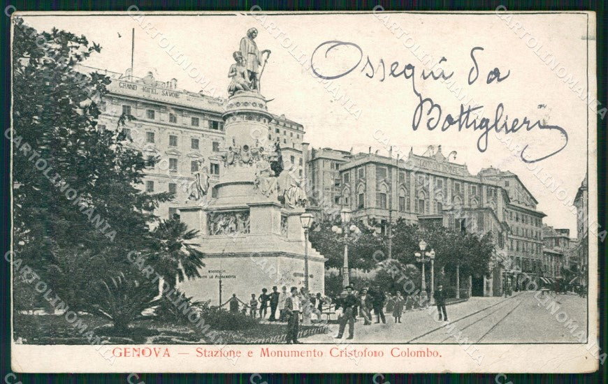 Genova Città Stazione PIEGA cartolina WX3150 – fronte