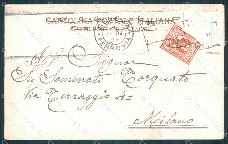 Genova Città Stazione PIEGA cartolina WX3150 – retro