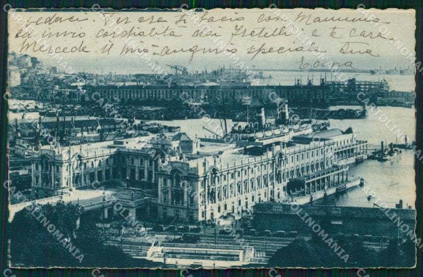 Genova Città Stazione Marittima PIEGHINA cartolina WX3153 – fronte
