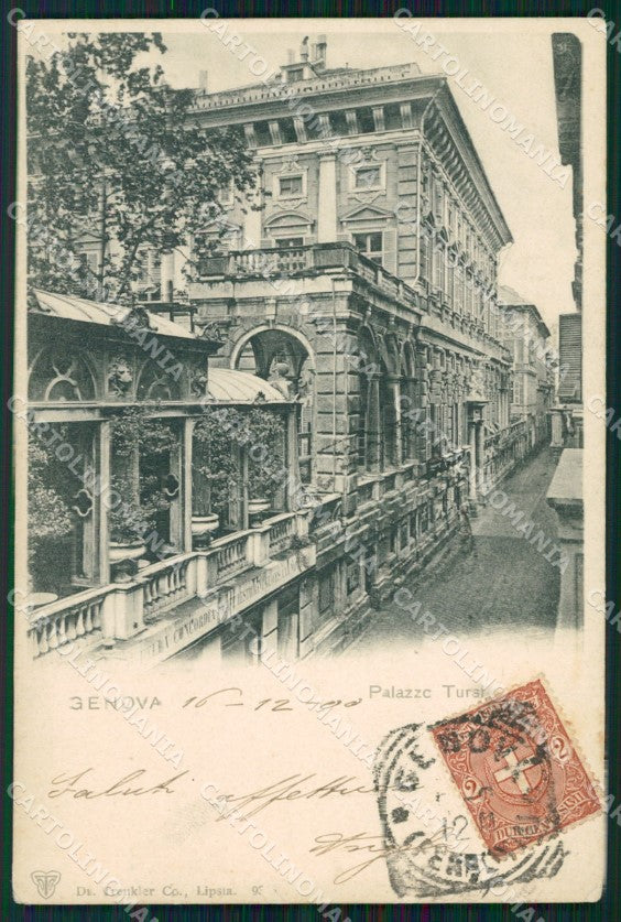 Genova Città Palazzo Tursi ABRASA cartolina WX3154 – fronte