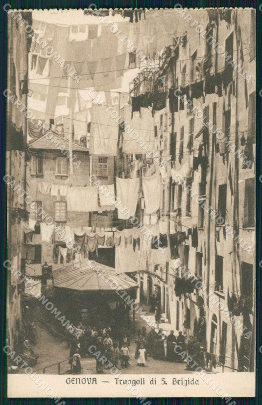 Genova Città Truogoli Santa Brigida cartolina WX3158 – fronte