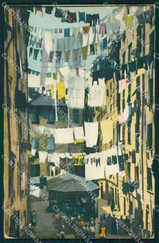 Genova Città Truogoli Santa Brigida ABRASA cartolina WX3162 – fronte