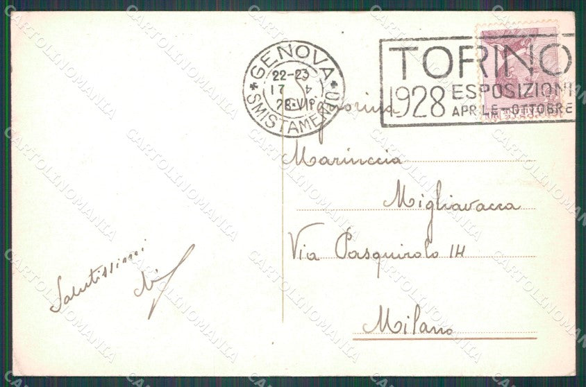 Genova Città Via XX Settembre cartolina WX3165 – retro