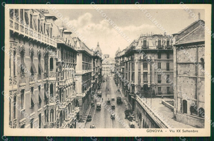 Genova Città Via XX Settembre cartolina WX3167 – fronte