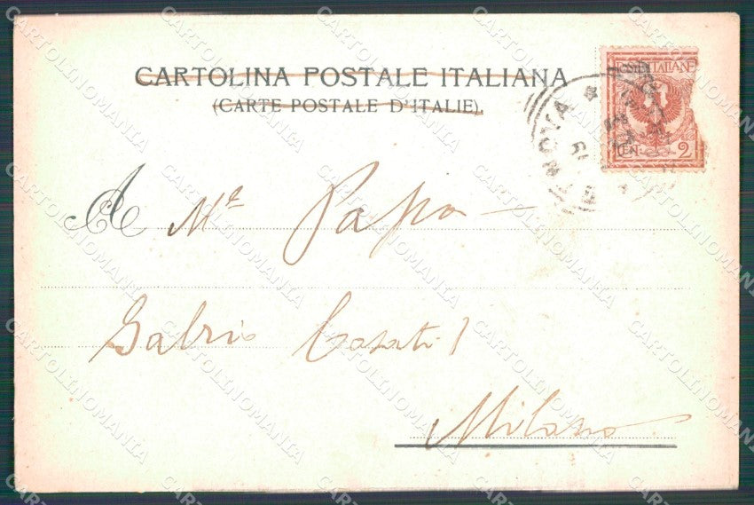 Genova Città Via Roma PIEGHINA cartolina WX3178 – retro