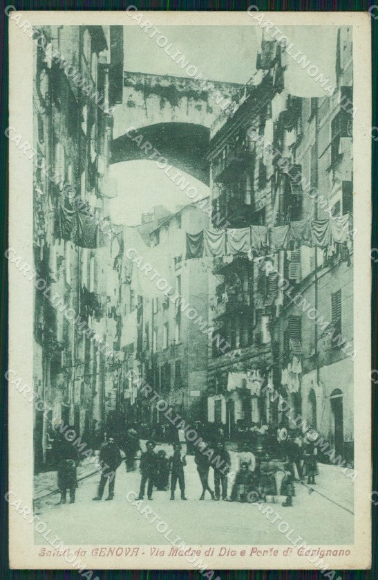 Genova Città Via Madre di Dio cartolina WX3183 – fronte