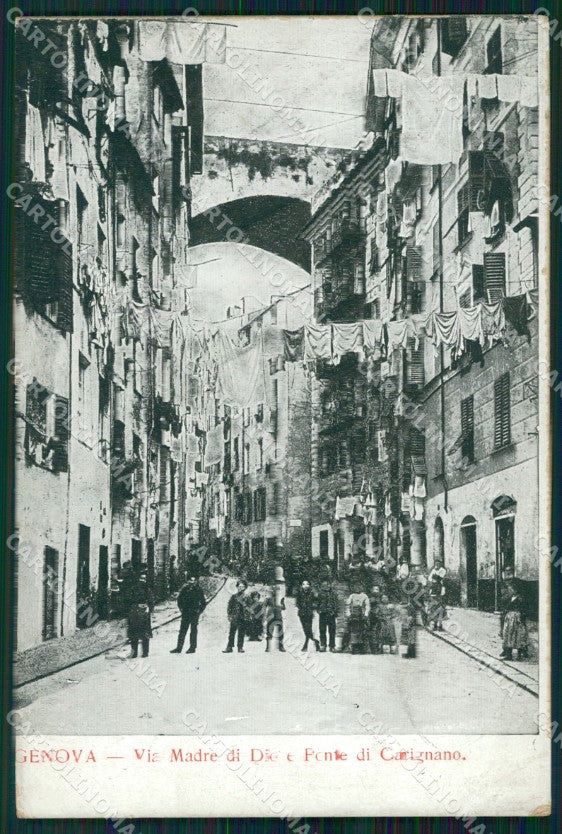 Genova Città Via Madre di Dio cartolina WX3184 – fronte