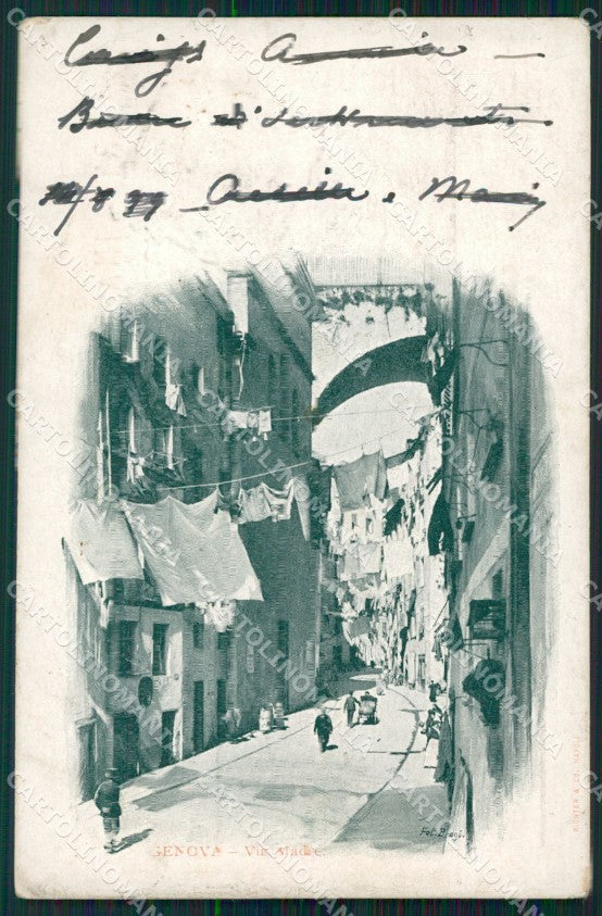 Genova Città Via Madre di Dio cartolina WX3186 – fronte