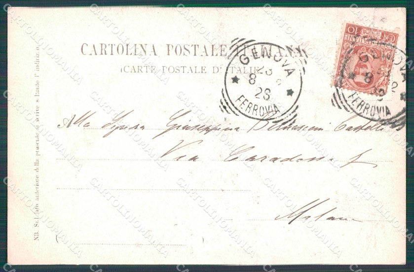 Genova Città Via Garibaldi Municipio cartolina WX3188 – retro