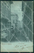 Genova Città Via Garibaldi Chiaro di Luna cartolina WX3190 – fronte