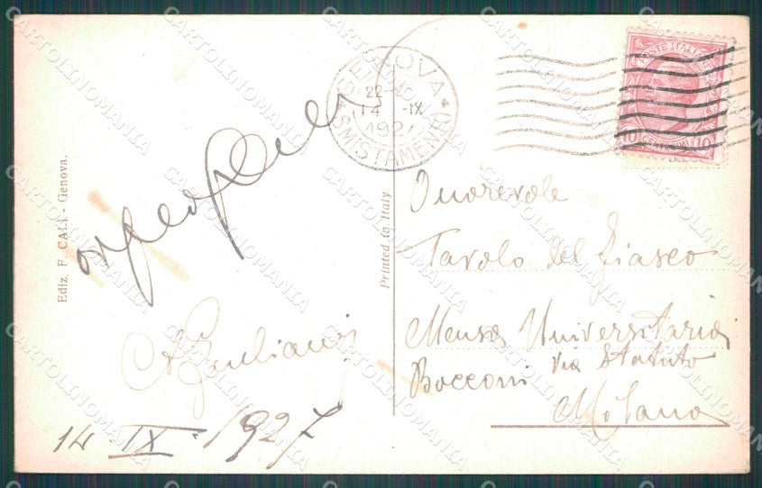 Genova Città Lungomare Piemonte PIEGHINA cartolina WX3196 – retro