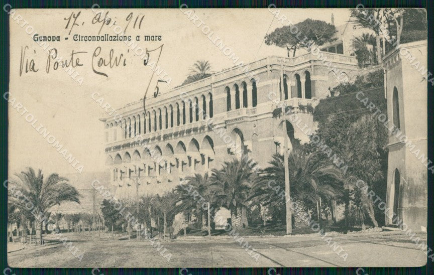 Genova Città Circonvallazione a Mare PIEGHINA cartolina WX3202 – fronte