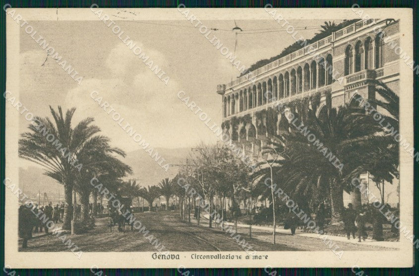 Genova Città Circonvallazione a Mare cartolina WX3203 – fronte
