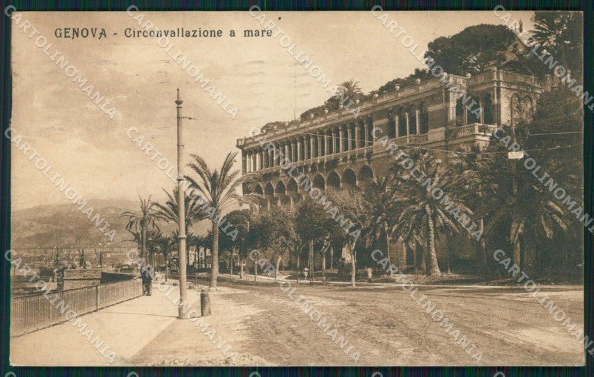Genova Città Circonvallazione a Mare cartolina WX3208 – fronte