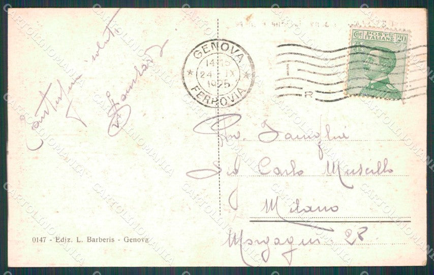 Genova Città Circonvallazione a Mare cartolina WX3208 – retro